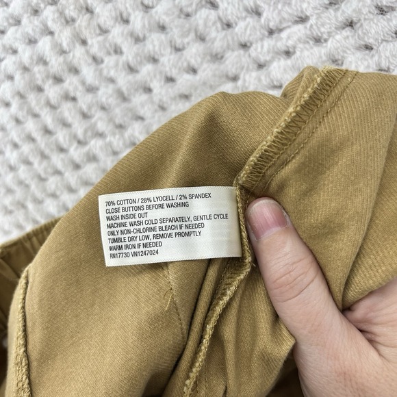 Knox Rose Cropped‎ Cargo Pants High Waist Casual Trousers Khaki XL - Picture 5 of 12